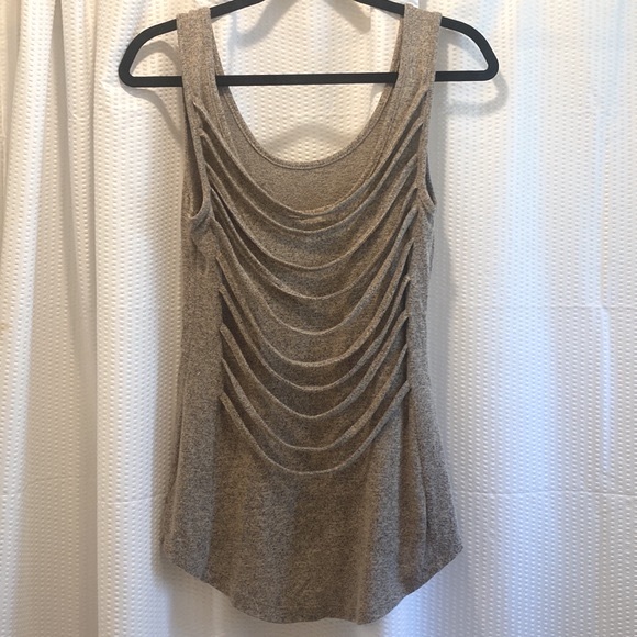 Bar lll Tan Marled,Double Scoop Tank Top - Picture 3 of 7